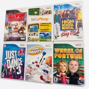 Wii Games Bundle - Lot of 6 - All Complete (CIB) - Tested & Working!
